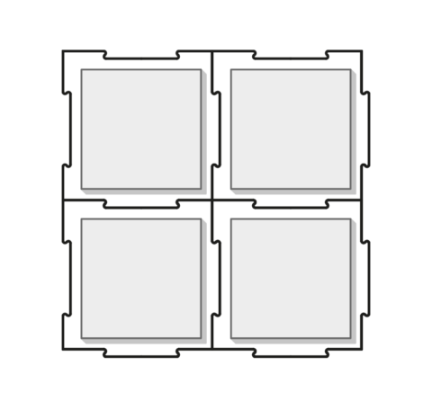 Floor formwork bidirectional assembly